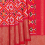 Pochampally Ikat Silk Rani Pink Saree