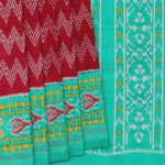 Pochampally Ikat Plum Pink Saree