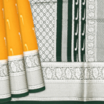 Yellow Mysore Crepe Silk Saree