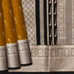 Olive Green Mysore Crepe Silk Saree