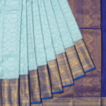 Kanchi Silk Brocade Sky Blue Saree
