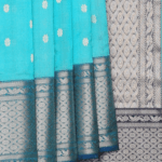 Chanderi Sea Green Saree