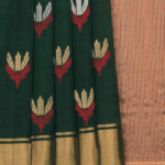 Chanderi Leaf Green Saree