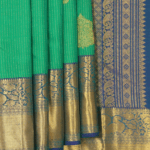 Kanchipattu Dark Green Brocade Saree