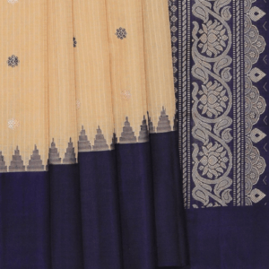 Gadwal Cotton Silk Cream Saree